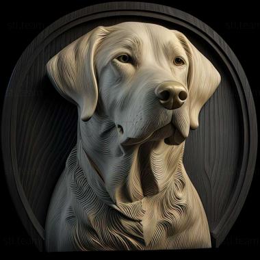 3D model Labrador Retriever dog (STL)